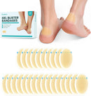 Hydrocolloid Gel Blister Bandages Pads - Promifun Waterproof Adhesive Blisters Bandages - Blister Pads for Heel, Foot, Toe, Feet - Gel Blister Chshions for Prevention & Recovery (26ct, Heel Pack) | 26 Count (Pack of 1) — 1
