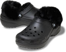 Crocs Women's Classic Platform Fuzz Lined Clogs, Fuzzy Slippers | 6 | Black — 2