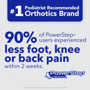 PowerStep Original Insoles, Arch Pain Relief Orthotics, Tight Shoes, Foot Support for Plantar Fasciitis, Mild Pronation, Foot & Arch Support Inserts, Shoe Inserts, Made in the USA (M12-13) - Blue/Black — 5