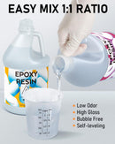 INCLY Epoxy Resin 1 Gallon, Crystal Clear Bubbles Free Resin Supplies — 4
