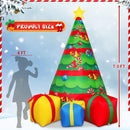 COMIN 7 FT Christmas Inflatables Tree Outdoor Decorations Blow Up Yard Present Box with Built-in LEDs for Indoor Party Garden Lawn Decor (Color-27323) — 5