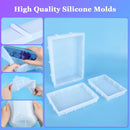 KISREL Large Rectangular Resin Molds, Epoxy Resin Casting Silicone Mold — 3