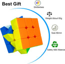 6 Pack Speed Cube Set, Stickerless Cube, Easy Smooth Turning Professional 3X3X3 Speed Cube, Party Favors, Puzzle Toys for Children, Adults, and All Ages — 2
