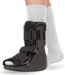 BraceAbility Short Walking Boot - Orthopedic Medical Walker Cast for Broken Toe Injuries, Sprained Ankles, Metatarsal Stress, Post-Op Support Left or Right Foot Fracture Shoe Fits Men and Women (XS) — 1