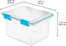 Sterilite Gasket Storage Box with Lids for Home & Office, 32 Quart, 4-Pack — 2