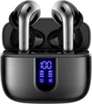 TAGRY Bluetooth Headphones True Wireless Earbuds 60H Playback LED Power Display Earphones with Wireless Charging Case IPX5 Waterproof in-Ear Ear buds with Mic for TV Smart Phone Laptop Computer Sports photo 1