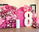 Pink Balloon Arch Kit, 152Pcs Hot Pink Metallic Pink Shades of Pink and Confetti Balloon Garland kit, Different Size Balloons for Girl Birthday Baby Shower Princess Wedding Party Decorations — 3
