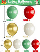 Christmas Balloon Garland Arch Kit, Red Sage Green Gold White Sand New Years,Xmas Balloons with Candy,Cane,Nutcracker Foil Balloons for Christmas Party Decorations Indoor,Birthday-125PCS | Nutcracker Christmas — 4
