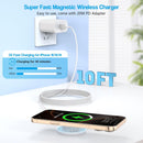 10FT Magnetic Wireless Charger,15W Fast Apple Mag-Safe Charger for iPhone 17/16/15 PD with USBC Apple Fast Charging Block 10Foot Quick Charge for iPhone 17/17 Air/17 16 15 Pro/Pro Max/14/13/12/AirPods photo 2