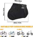 Favoto Bike Cover for Transport on Rack 2 Bikes Heavy Duty 600D Oxford — 5