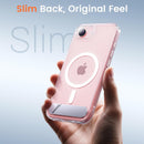 Magnetic for iPhone 17e Case & iPhone 16e Case with Stand, Clear — 7