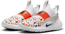 Nike Kids' Flex Runner 4 Running Shoes - Boys Girls Toddler Baby Sneakers - White/Black/Safety Orange/Vast Grey — 5