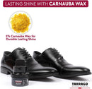 Tarrago Self Shine Shoe Polish with Applicator – Quick Shine Shoe Cream for Leather Boots and Shoes - 1.76 Fl. Oz | Medium Brown