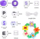 Quefe Bracelet Making Kit 6 Boxes 120 Colors Pony Beads Kandi Beads — 2