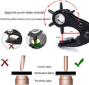 Leather Hole Punch,Belt Hole Puncher for Leather, Revolving Punch Plier Kit for Watches, Handbags, Punch Tool for Belts Diameter : 4.5/4 /3.5/3/2.5/2mm. | 17oz — 7