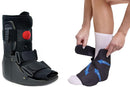 Air CAM Walker Boot Short + Ankle & Foot Reusable Ice Pack Cold Wrap — 1