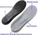 Shoe Insoles, Memory Foam Insoles, Providing Excellent Shock Absorption and Cushioning for Feet Relief, Comfortable Insoles for Men and Women for Everyday Use, M（US M: 6.5-9/W: 7.5-10） - Black — 2