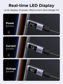 UGREEN 240W USB C Cable with Digital Display, PD 100W Fast Charging, 10ft 3