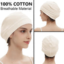 100% Cotton Skull Caps Beanie Bald Sleeping Hats for Men Women — 3