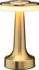 O'Bright Dome Cordless Rechargeable LED Mushroom Table Lamp, Gold — 1