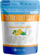 Detox Foot Soak 32 oz with Essential Oils Lemon, Peppermint, and Lavender — 1