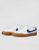 Nike Men's Court Shot Shoes - White/Deep Royal Blue/Gum Medium Brown — 6