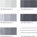 Copic Sketch Alcohol Marker 5 Colors + Multiliner SP Set, Sketching Grays — 2