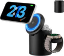 Foldable Magnetic 3 in 1 Wireless Charger Stand for iPhone Watch AirPods photo 1
