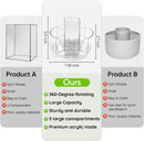 JIKIOU 430pcs Acrylic Pencil Holder Marker Organizer 360-Degree Rotating — 4