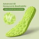 4D Cloud-Soft Comfort Insoles for Kids and Youth - Memory Foam Insoles with Shock Absorption - Trim-to-Fit Arch Support Insoles for Healthy Development of Growing Feet (US Youth 3Y–4Y/235mm) - Gray — 3