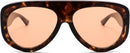 Trendy Aviator Sunglasses Womens Mens Oversized 90s Shades AR82372 | C8 Tortoise/Pink | 56 Millimeters — 3