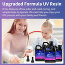Honcaring UV Resin 1000g Bulk,Crystal Clear Hard for Jewelry Crafts Resin — 7