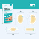 Hydrocolloid Gel Blister Bandages Pads - (Variety Pack) Promifun 32ct Waterproof Adhesive Blisters Bandages - Blister Pads for Heel, Foot, Toe, Feet - Gel Blister Chshions for Prevention & Recovery — 4