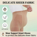 Sheer Maternity Compression Pantyhose 20-30 mmHg, Nude, S-XL | Beige | Medium — 4