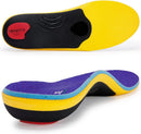 VALSOLE Heavy Duty Support Pain Relief Orthotics - 220+ lbs Plantar Fasciitis High Arch Support Insoles for Men Women, Flat Feet Orthotic Insert, Work Boot Shoe Insole, Absorb Shock with Every Step - MEN 10-10 1/2 | WOMEN 12-12 1/2--(286mm) / Blue-xva227 — 1