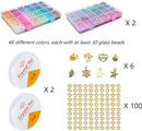 【2 Pack】 More Than 1300PCS Round Glass Beads for Jewelry Making,48 Colors 8mm Crystal Beads for Bracelets Jewelry… — 3