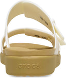 Crocs Women's Brooklyn Buckle Low Sandals – Chalk/Tan — 7