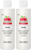 Apple Barrel Acrylic Paint in Assorted Colors (8 Ounce), 20403 White (Pack of 2) | 화이트. | 8 Fl Oz (Pack of 2) — 1