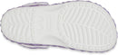 Crocs Unisex Adult Classic Geometric Clog – White/Iridescent — 3
