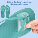3 Pair Self-Adhesive Silicone Gel Forefoot Cushions Grip Pads Non Slip Pain Relief Sandal Insoles For Thong Slipper Protectors Toe Posts Protectors For Women Men (Transparent) — 6