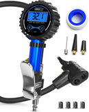 Presta Valve Air Chuck – Digital Bike Tire Inflator with Pressure Gauge – Schrader to Presta Valve Adapter for Air Compressor — 1