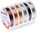 PAXCOO 6 Pack Jewelry Beading Wire for Jewelry Making Supplies and Craft (24 Gauge) — 1