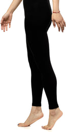 VIM & VIGR Women's Nylon 15-20 & 20-30mmHg Medical Compression Tights | Medium/Large | 15-20 mmHg Compression | Footless Black Solid — 1