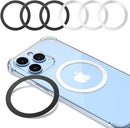 KALAPOP Magnetic Wireless Charging Magsafe Ring-6 PCS,Ultra-Thin(0.4mm) Magsafe Sticker,Compatible with iPhone 17/Air/16/15/14/13 Series,Samsung Galaxy,Google Pixel,Magsafe Accessories-3Black&3Silver photo 1
