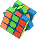 3x3 Blue Fluorescent Speed Cube Glow in Dark Magic Speed Cube 3-D Brain Teasers IQ Puzzles for Kids and Adults (3x3 Blue Fluorescent) — 4