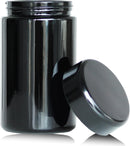 Matoolser Black Glass Storage Container Jar 250ml Half Oz with UV Protection…