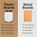 GORILLA GRIP BPA-Free Reversible Kitchen Cutting Board, Set of 3, Black — 4