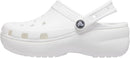 Crocs Women's Classic Platform Clog | White | 8 — 1