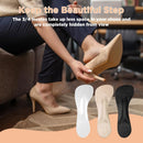 3/4 High Heel Cushion Insoles, Self-Adhesive Arch Support Inserts for Flat Feet and Arch Pain Relief, Gel Shoe Inserts for Sandal, Flats and High Heels (2 Pairs, Transparent, Women's 5-8.5) — 7