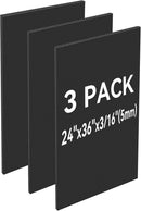 Foam Board 24x36 Inch, 3 Pack Black Poster Board, 3/16 Inch Thick | 3pack Black — 1